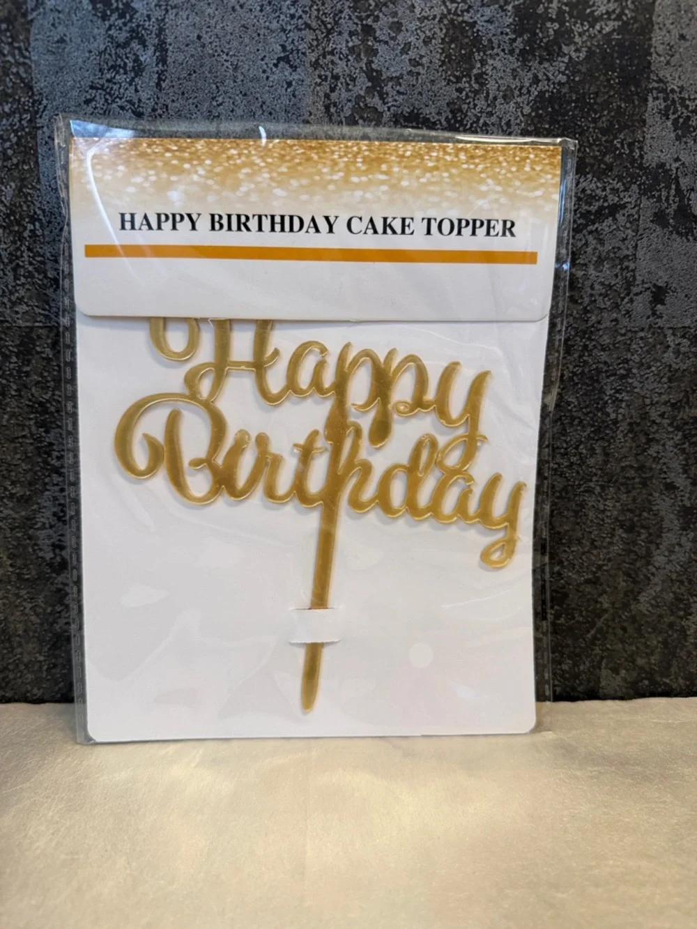 Gold and Black Happy Birthday Party Supplies Kit - Home Party Decorations